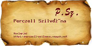 Perczell Szilvána névjegykártya